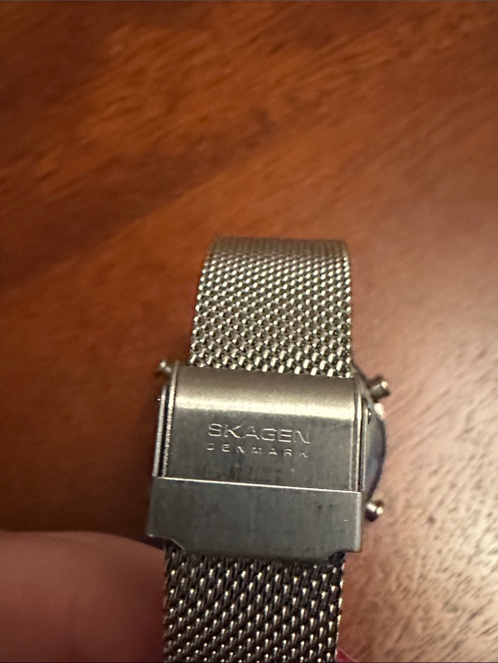 Skagen Men’s Silver Stainless Steel Mesh Watch - White Dial - Picture 6 of 12